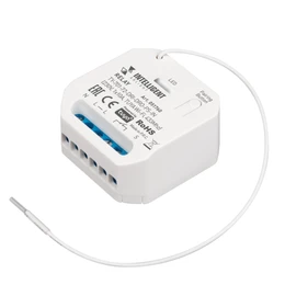 Фото #1 товара INTELLIGENT ARLIGHT Релейный модуль TY-701-72-DRI-DRO-PS-IN (230V, 1x10A, TUYA Wi-Fi, 433Mhz) (IARL, IP20 Пластик, 3 года)