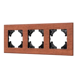 Фото #1 товара Рамка из натурального дерева FRM-XSILO-WD-3-NL (Arlight, -)