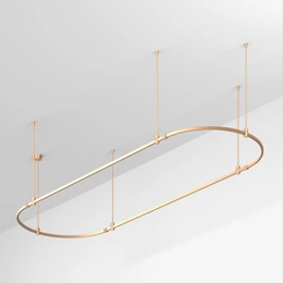 Фото #1 товара Основание ART-APRIORI-OVAL-ROD-800-3000x1000 (GD) (Arlight, IP20 Металл, 3 года)