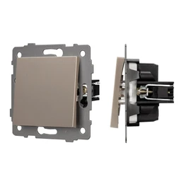 Фото #1 товара Механизм выключателя одноклавишный перекрёстный SWT-MKX1-PL-GD-V (250V, 10A) (Arlight, -)