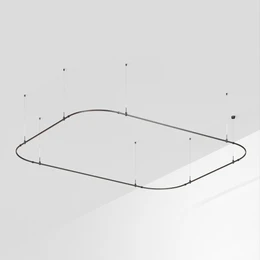 Фото #1 товара Основание ART-APRIORI-RECTANGLE-SOFT-HANG-4500x3500 (BK) (Arlight, IP20 Металл, 3 года)