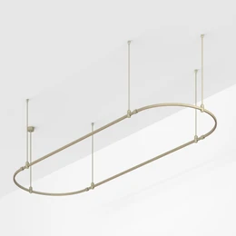 Фото #1 товара Основание ART-APRIORI-OVAL-ROD-800-3000x1000 (OG) (Arlight, IP20 Металл, 3 года)