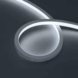 Фото #1 товара Светодиодная лента герметичная MOONLIGHT-TOP-X320-13x12mm 24V White6000 (5 W/m, IP67, sauna, 15m, wire x2) (Arlight, Вывод вниз, 3 года)