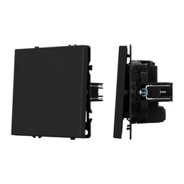 Фото #1 товара Механизм выключателя одноклавишный перекрёстный SWT-NOBE-MKX1-SFPL-BK (230V, 10A) (Arlight, -)