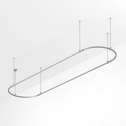 Фото #1 товара Основание ART-APRIORI-OVAL-ROD-800-4000x1000 (TN) (Arlight, IP20 Металл, 3 года)