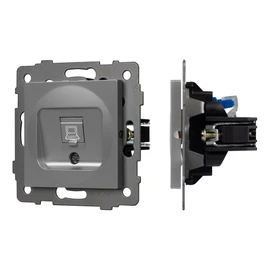 Фото #1 товара Механизм компьютерной розетки SCT-MPC1-PL-GR-V (RJ-45, CAT6) (Arlight, -)