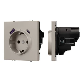 Фото #1 товара Механизм розетки с USB зарядкой SCT-NOBE-MUAC-SFPL-CA (230V, 16A) (Arlight, -)