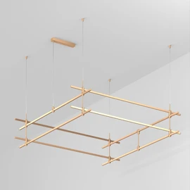 Фото #1 товара Основание ART-APRIORI-QUADRAT-2-HANG-2000x2000 (GD) (Arlight, IP20 Металл, 3 года)