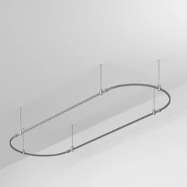 Фото #1 товара Основание ART-APRIORI-OVAL-ROD-800-3000x1000 (TN) (Arlight, IP20 Металл, 3 года)