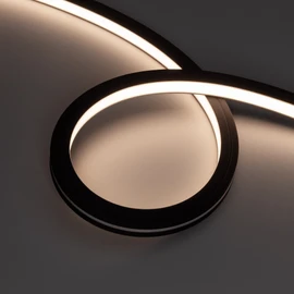 Фото #1 товара Светодиодная лента герметичная NOVA-TOP-BLACK-A120-16x15mm 24V Warm3500 (10 W/m, IP67, 2835, 5m, wire x2) (Arlight, Вывод боковой, 5 лет)