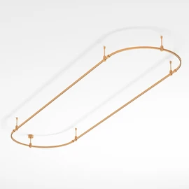 Фото #1 товара Основание ART-APRIORI-OVAL-ROD-200-3000x1000 (GD) (Arlight, IP20 Металл, 3 года)