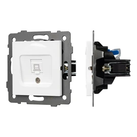 Фото #1 товара Механизм компьютерной розетки SCT-MPC1-PL-WH-V (RJ-45, CAT6) (Arlight, -)