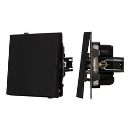 Фото #1 товара Механизм выключателя одноклавишный перекрёстный SWT-TENDO-MKX1-SFPL-BK (230V, 10A) (Arlight, -)