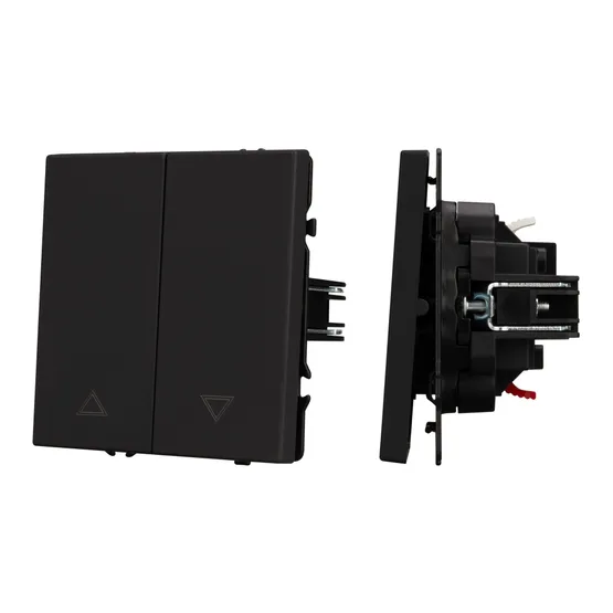 Фото #1 товара Механизм выключателя управления шторами SWT-NOBE-MKR2-SFPL-BK (230V, 10A) (Arlight, -)