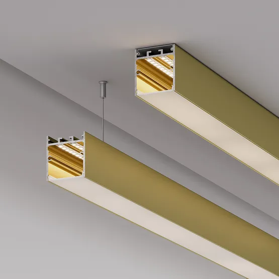 Фото #5 товара Профиль SL-LINE-3638-LW-2000 ANOD GOLD (Arlight, Алюминий)