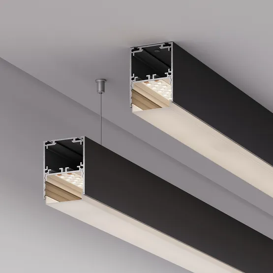 Фото #9 товара Профиль SL-LINE-4050-3L-2000 ANOD BLACK (Arlight, Алюминий)