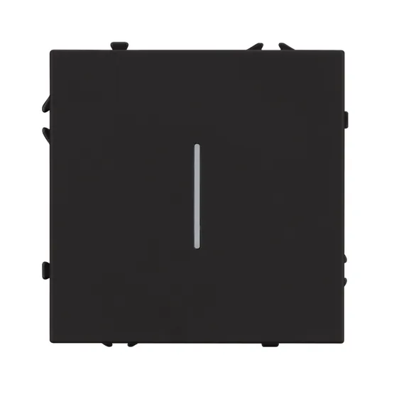 Фото #2 товара Механизм выключателя одноклавишный непроходной LED SWT-NOBE-MK01-SFPL-L-BK (230V, 10A) (Arlight, -)