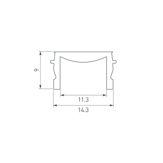 Фото #2 товара Экран матовый HR-M-IP65-2000 (Arlight, Пластик)