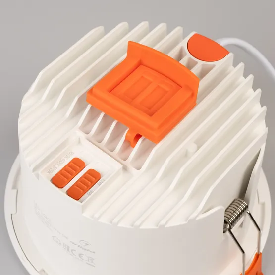 Фото #6 товара Светильник MS-ALORA-BUILT-R140-12W Day4000-MIX (WH, 60 deg, TRIAC) (Arlight, IP54 Пластик, 3 года)