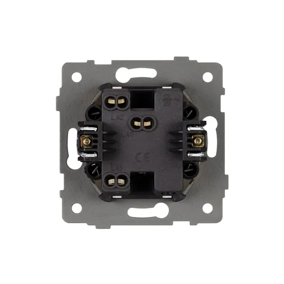 Фото #3 товара Механизм выключателя одноклавишный проходной SWT-MKP1-PL-GD-V (250V, 10A) (Arlight, -)