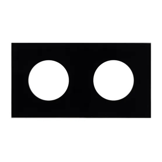 Фото #2 товара Рамка стеклянная FRM-GLARE-GC-2-BK (Arlight, -)