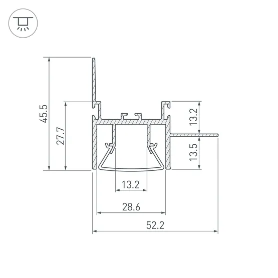 Фото #3 товара Профиль FOLED-WALL-3000 (Arlight, Алюминий)