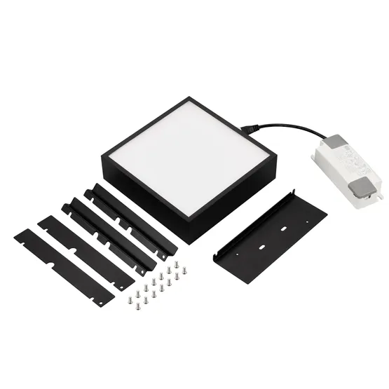 Фото #3 товара Светильник DL-GRIGLIATO-S140x140-18W Warm3000 (BK, 100 deg, 230) (Arlight, IP40 Металл, 5 лет)