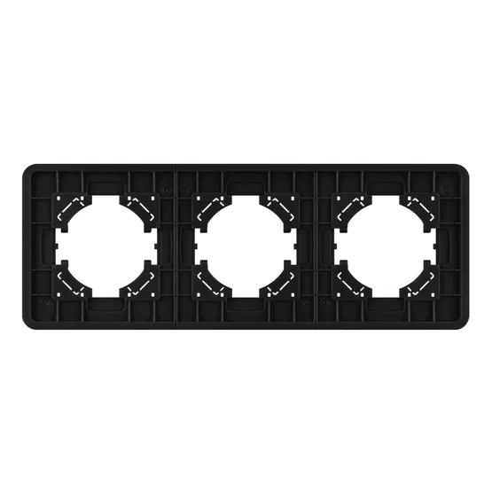 Фото #2 товара Рамка алюминиевая FRM-AKIRY-SFAL-3-BK (Arlight, -)