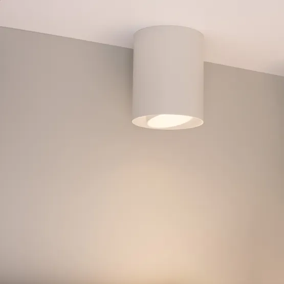 Фото #3 товара Светильник SP-FOCUS-R132-24W Warm3000 (WH, 50 deg, 230V) (Arlight, IP54 Металл, 5 лет)