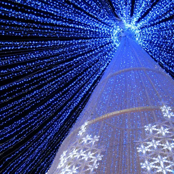 Фото #3 товара Светодиодная гирлянда ARD-STRING-CLASSIC-10000-BLUE-100LED-MILK-STD Blue (230V, 7W) (Ardecoled, IP65)