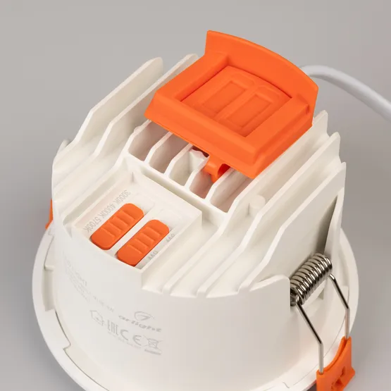 Фото #4 товара Светильник MS-ALORA-BUILT-R106-9W Day4000-MIX (WH, 40 deg, TRIAC) (Arlight, IP54 Пластик, 3 года)