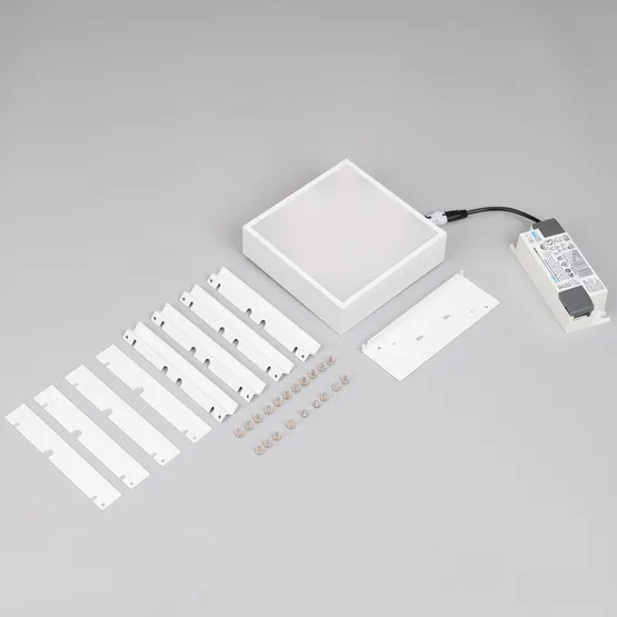 Фото #2 товара Светильник DL-GRIGLIATO-S140x140-18W Day4000 (WH, 100 deg, 230) (Arlight, IP40 Металл, 5 лет)