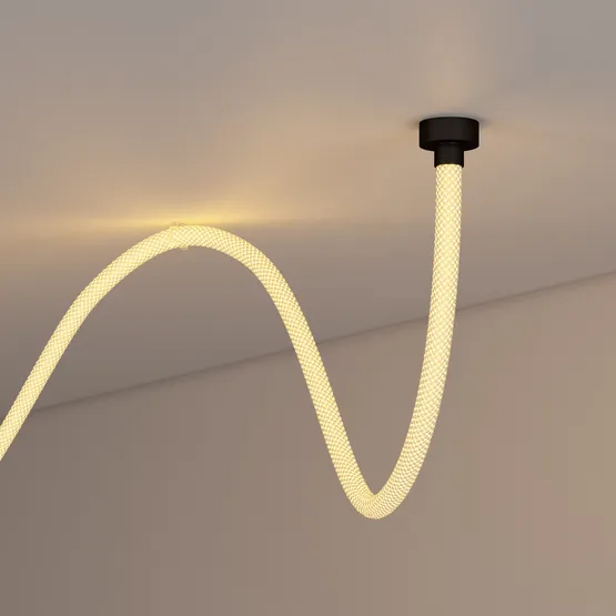 Фото #6 товара Силиконовый профиль WPH-FLEX-ROPE-D22-360deg-S8-5m WHITE (Arlight, Силикон)