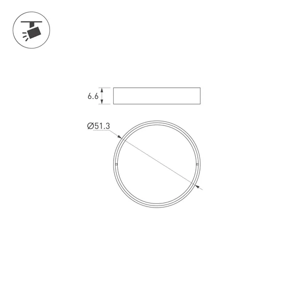 Фото #3 товара Светофильтр LGD-ARTIFACT-COLORFUL-FRAME-R55 (BK-BL) (Arlight, Металл)