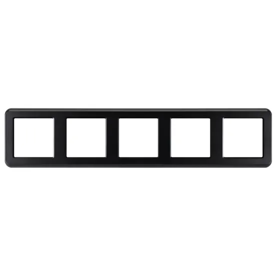 Фото #2 товара Рамка пластиковая FRM-VERSA-PL-5-BK (Arlight, -)