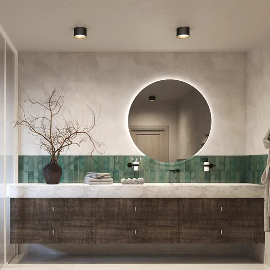 Фото #6 товара Светильник SP-BISCOTTO-R90-8W Warm3300-MIX (WH-GD, 80 deg, 230V) (Arlight, IP54 Металл, 5 лет)