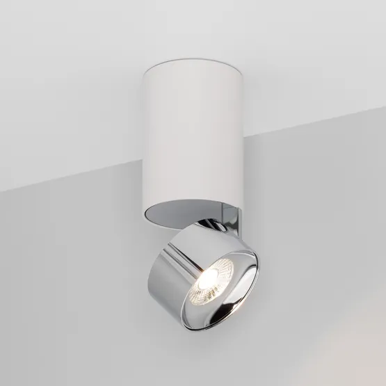 Фото #1 товара Светильник SP-PLURIO-SURFACE-LONG-R77-9W Day4000 (WH-CHR, 36 deg, 230V) (Arlight, IP20 Металл, 3 года)