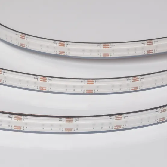 Фото #4 товара Светодиодная лента герметичная CSP-PFS-X540-12mm 24V RGB (15 W/m, IP68, TWP100, 5m) (Arlight, -)