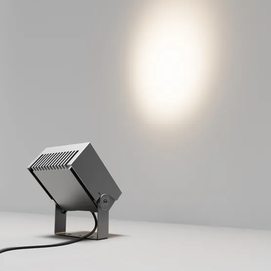 Фото #3 товара Светильник ALT-BLOCK-S185x185-36W Warm3000 (GR, 15 deg, 230V) (Arlight, IP66 Металл, 3 года)