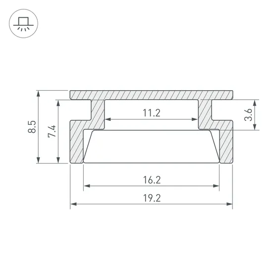 Фото #3 товара Профиль HR-3000 (Arlight, Алюминий)