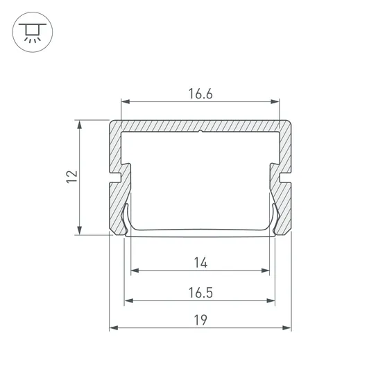 Фото #3 товара Профиль SILER-2000 ANOD BLACK (Arlight, Алюминий)