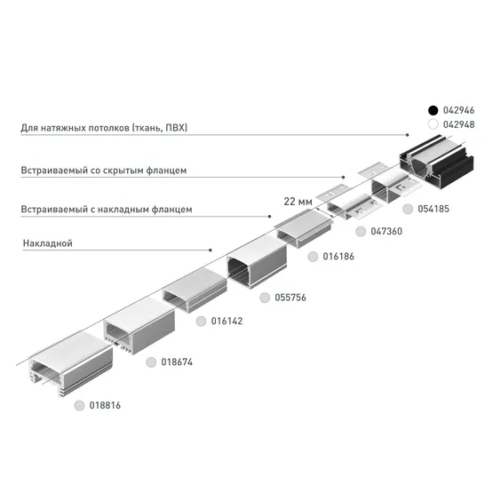 Фото #4 товара Профиль ARH-WIDE-H10-2000 ANOD (Arlight, Алюминий)