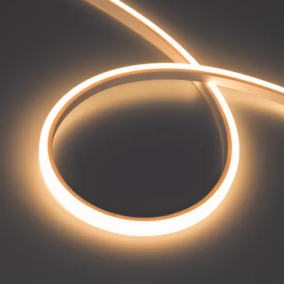 Фото #1 товара Светодиодная лента герметичная WAVE-TOP-PU-A144-10x10mm 24V Warm2700 (5 W/m, IP68, 5m, wire x2) (Arlight, Вывод боковой, 3 года)