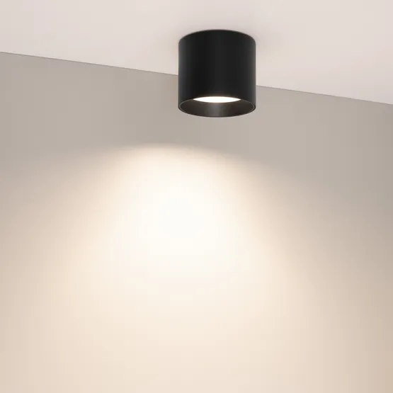 Фото #3 товара Светильник SP-BISCOTTO-R90-8W Warm3300-MIX (BK, 80 deg, 230V) (Arlight, IP54 Металл, 5 лет)