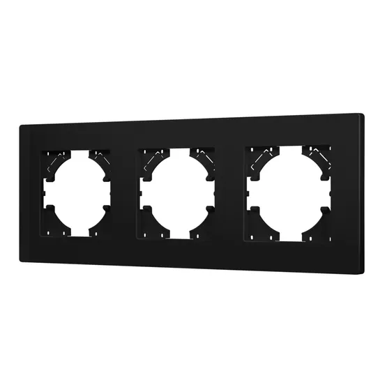 Фото #1 товара Рамка пластиковая FRM-PERIO-PL-3-BK (Arlight, -)