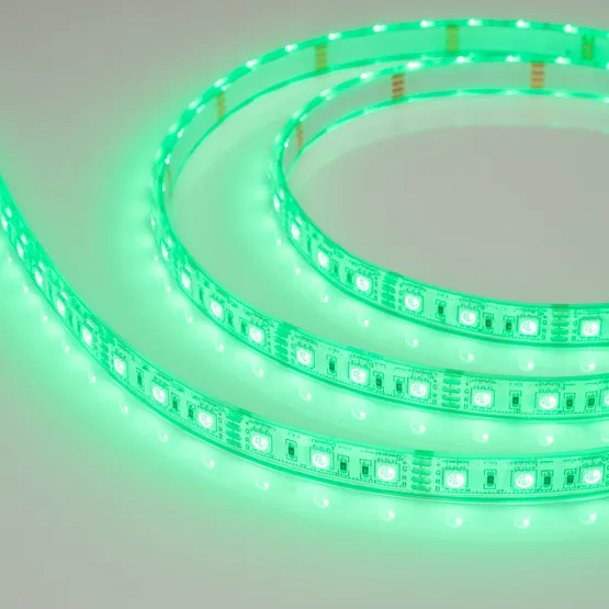 Фото #3 товара Светодиодная лента герметичная RTW-PU-B60-12.5mm 12V RGB (14.4 W/m, IP68, Wire 2m, 5m) (Arlight, -)