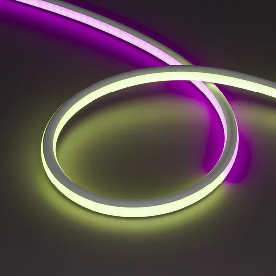 Фото #8 товара Светодиодная лента герметичная SPI-WAVE-TOP-G200-18x15mm 12V RGB PX2 (26 W/m, IP54, 5m, wire x1) (Arlight, Вывод прямой, 3 года)