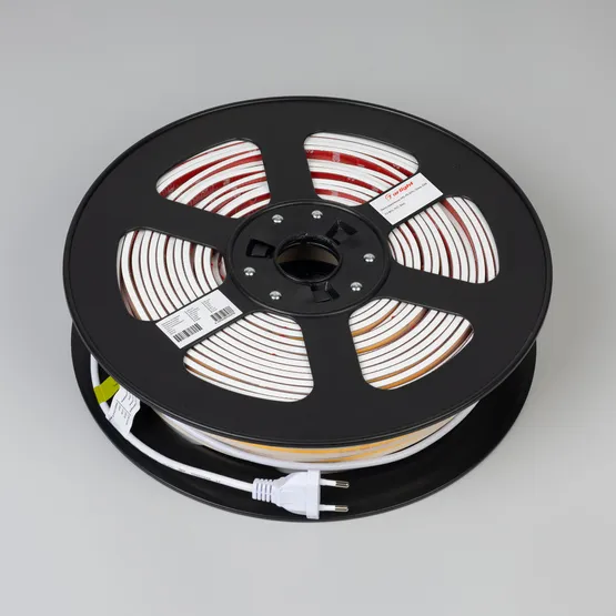 Фото #2 товара Светодиодная лента герметичная ARL-PS-X296-10mm 230V Warm2700 (12 W/m, IP67, 50m) (Arlight, -)
