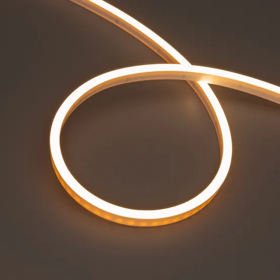 Фото #1 товара Светодиодная лента герметичная WAVE-SIDE-PU-A120-06x12mm 24V Warm2700 (8 W/m, IP68, 5m, wire x2) (Arlight, Вывод прямой, 3 года)