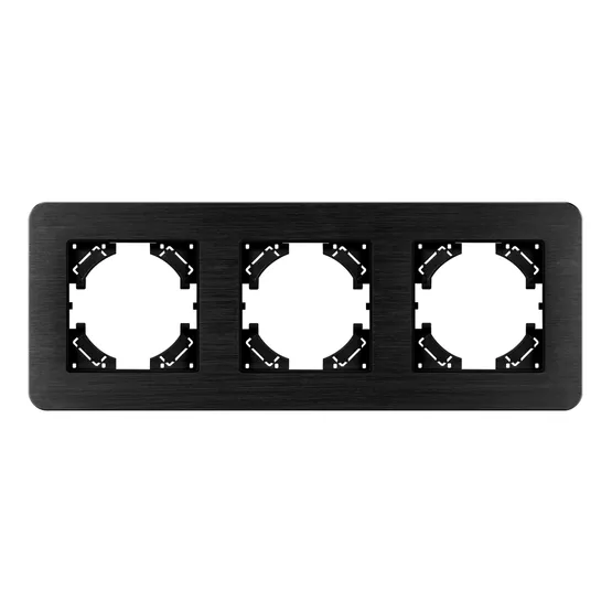 Фото #3 товара Рамка алюминиевая FRM-AKIRY-AL-3-BK (Arlight, -)